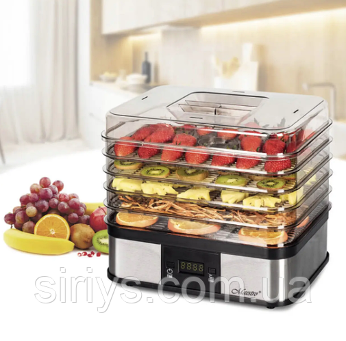 Сушилка электрическая maestro mr-767 245w для мяса овощей рыбы и ...