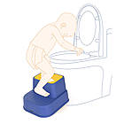 Дитяча підставка для ніг двоступінчаста, 25х36х33см, Синій / Сходинка для дітей / Підставка для дітей, фото 9