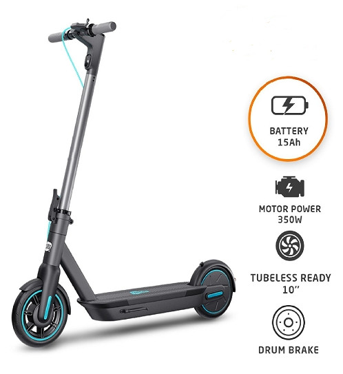 Акумуляторний самокат Motus Scooty 10 (Black-blue), фото 1