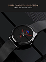 Чоловічий класичний наручний годинник Skmei 9208 (Чорний з червоними стрілками), фото 5