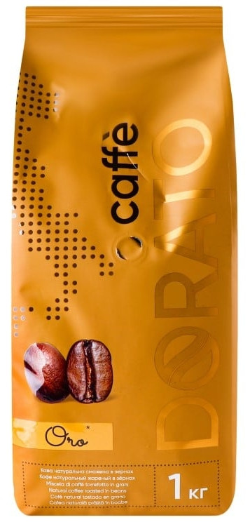 ОРИГІНАЛ! Кава зернова Caffe Dorato Oro 1кг,  20/80 Італія