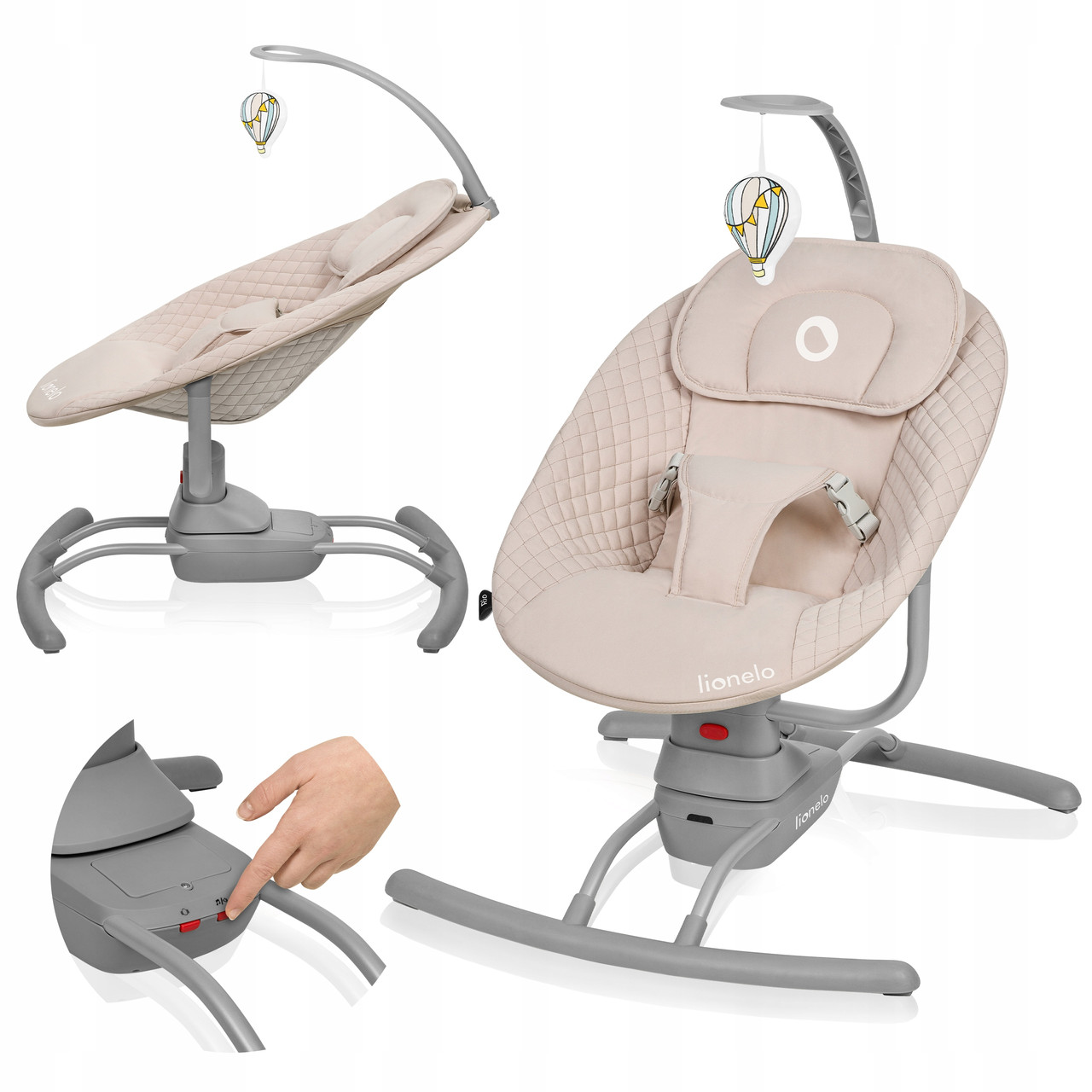 Дитяче крісло-гойдалка Lionelo Rio, фото 1