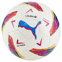 Футбольный мяч PUMA ORBITA LALIGA 1 HYBRID 2023/24 084108-01, Белый, Размер (EU) - 4