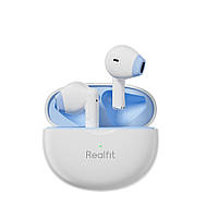 Безпровідні навушники Realfit F2 Pro, активне шумозаглушення, Bluetooth 5.3,з мікрофоном, білі