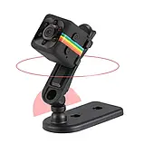 🔥Міні екшн-камера відеоспостереження SQ11, з нічним підсвічуванням та датчиком руху, Чорна, фото 6