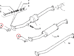 Кільце прийомної труби 66х79-14 мм Fiat Ducato 230, Peugeot Boxer, Citroen Jumper (1994-2002), 9603895480, 3RG, Іспанія