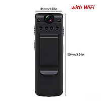 Беспроводная мини-камера нагрудная FULL HD Wi-Fi NO109-110 черная