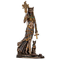 Статуэтка Veronese Баст Бастет - богиня любви и домашнего очага 27х14х10 см 78166 полистоун