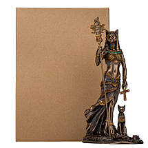 Статуетка Veronese Баст Бастет богиня кохання та домашнього вогнища 27х14х10 см 78166 вівтарна фігурка VE, фото 5