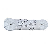 Шнурки для кроссовок Cort Sneakers 8 мм плоские Белые