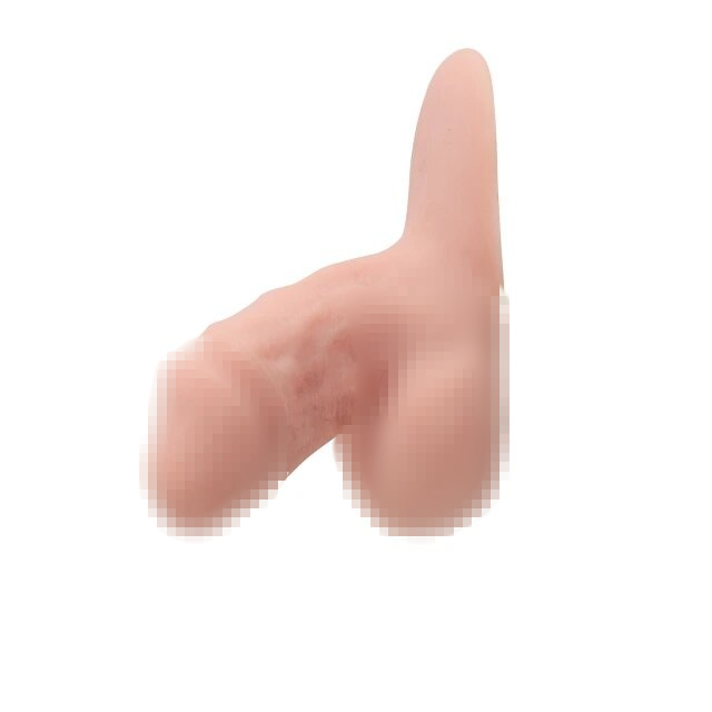 Легко стискаємий м'який силіконовий фалос для носіння, імітатор пеніса (9 см)