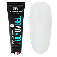 Полигель Global Fashion Poly UV Gel №09 прозрачный, 30 мл