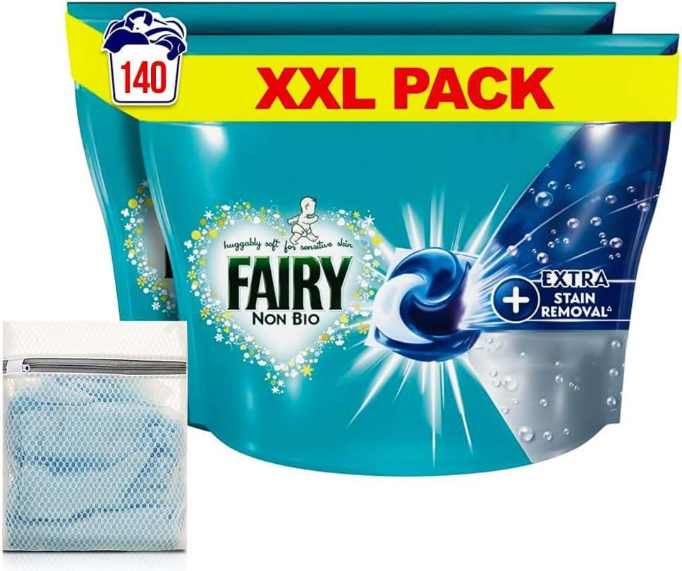 Капсули для прання універсальної білизни Fairy Non Bio 4в1 140 шт, фото 1