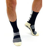 Спортивні шкарпетки Europaw довгі для тренувань темно-сині 02845, Темно-синій, Розмір (EU) — 41-45