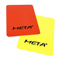 Набір карт рефери Meta Referee card set жовтий, червоний Уні 12х9 см 1910003200, Жовтий, Розмір (EU) — 1SIZE