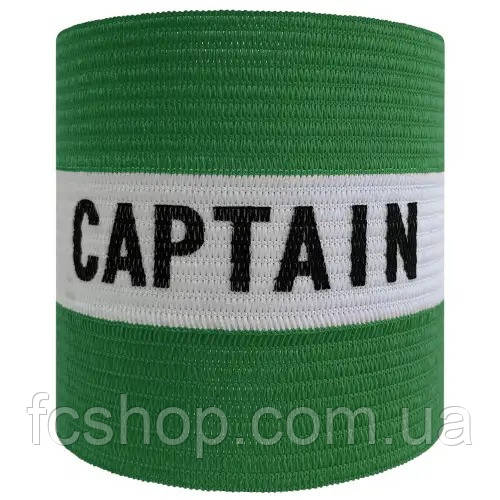 Пов'язка капітанська Meta Armband Striped Junior зелений, білий Уні OFSM 1901200002vd, Зелений, Розмір (EU) —, фото 1