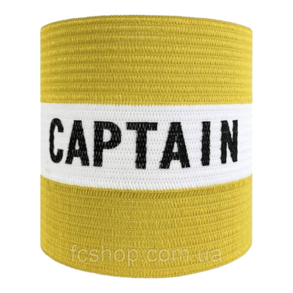 Пов'язка капітанська Meta Armband Striped Junior жовтий, білий Уні OFSM 1901200002am, Жовтий, Розмір (EU) —, фото 1