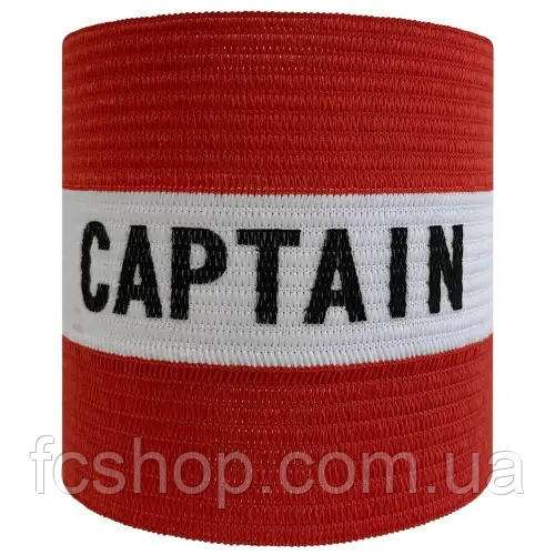 Пов'язка капітанська Meta Armband Striped Junior червоний, білий Уні OSFM 1901200002rj, Червоний, Розмір (EU) —, фото 1