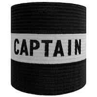 Пов'язка капітанська Meta Armband Striped Junior чорний, білий Уні OSFM 1901200002ng, Чорний, Розмір (EU) —