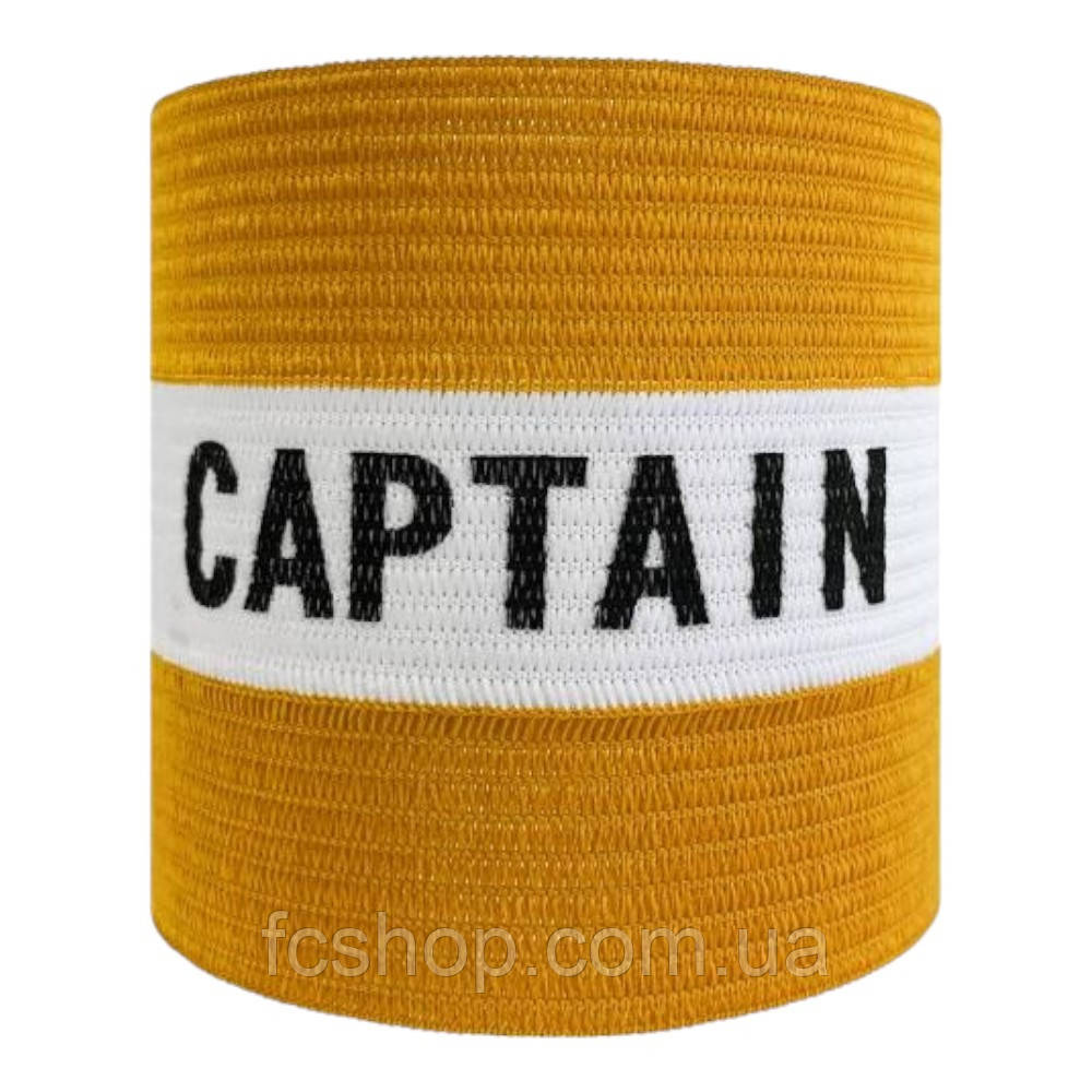 Пов'язка капітанська Meta Armband Striped Senior жовтогарячий, білий Уні OSFM 1901200001nr, Жовтогарячий, Розмір (EU), фото 1