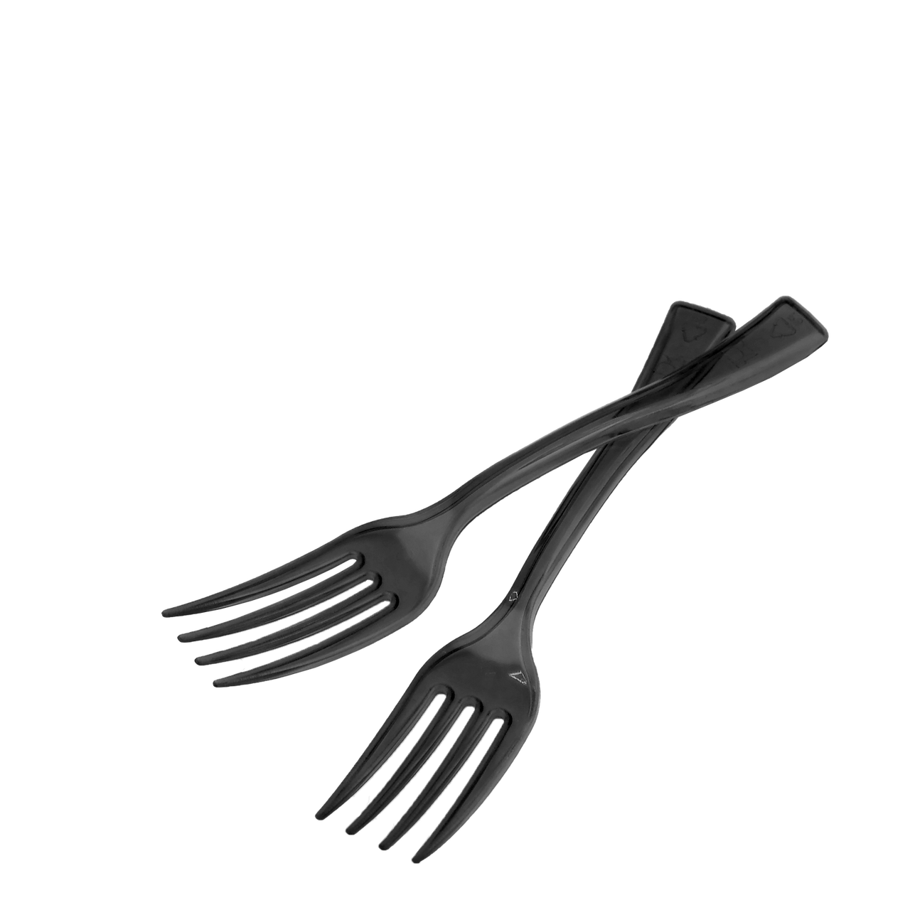 Виделка одноразова для фруктів чорна 250шт/уп