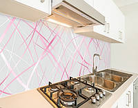 Кухонная плитка на кухонный фартук с плетенной текстурой, с двухсторонним скотчем 62 х 410 см, 1,2 мм