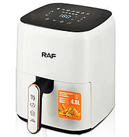 Аэрофритюрница Air Fryer Raf R.5362 сенсорная безмасляная фритюрница 4.8 л 1500 Вт Белая