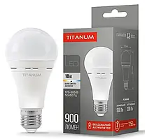 Лампа LED акумуляторна TITANUM А68, 10Вт, Е27, 4000K , 220V