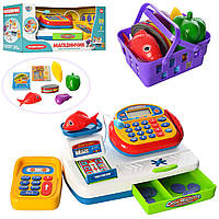Игровой набор Магазинчик Limo Toy (кассовый аппарат, продукты, монеты, звук, свет, на батарейках) 7019-UA