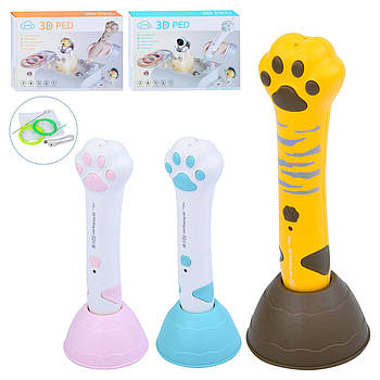 3D Ручка для малювання (4 кольори, довжина 15 см, філамент PCL, USB кабель) T66-35A-36A