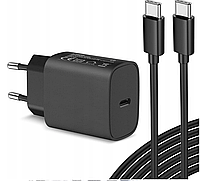 Быстрое зарядное устройство USB-C мощностью 25 Вт с кабелем длиной 2 м. Блок питания USB-C для вашего телефона