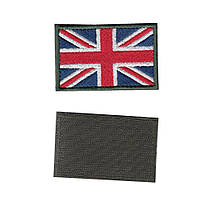 Шеврон ВСУ, военный / армейский, британский флаг, на липучке, 5 см * 8 см Код/Артикул 81 102192