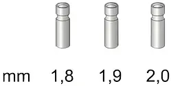 Втулка для гумки Stonfo 3 Metal Tip Guides 1.8 mm