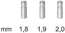 Втулка для резинки Stonfo 3 Metal Tip Guides 1.8mm