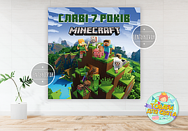 Плакат "Майнкрафт / Minecraft" 100х100 см для Кенді - бару (Тематичний) -