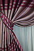 Шторна тканина софт. Висота 2,7 м. Колір малиновий. Код 1383ш, фото 4