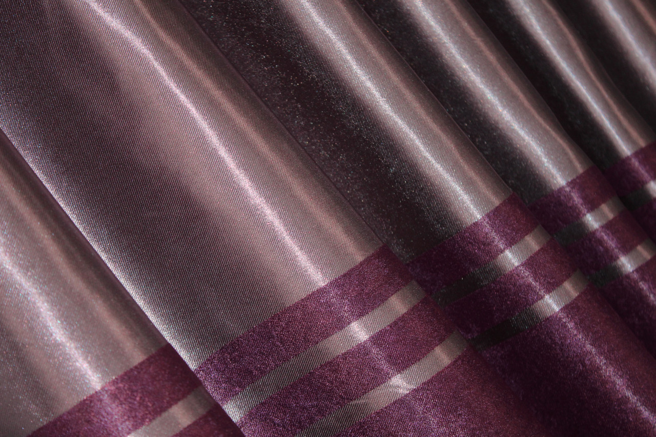 Шторна тканина софт. Висота 2,7 м. Колір малиновий. Код 1383ш, фото 1