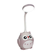 ZAQ Лампа настольная детская аккумуляторная с USB 4.2 Вт настольный светильник сенсорный Сова CS-289