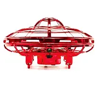Квадрокоптер мини (Летающая тарелка) UFO с Led подсветкой анти столкновения НЛО, летающая игрушка