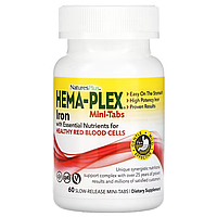 Вітаміни Hema-Plex Iron with Essential Nutrients for Healthy Red Blood Cells NaturesPlus 60 таблеток