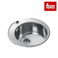 Мийка кухонна врізна з нержавіючої сталі Teka Centroval 45 (10111012) полірованна