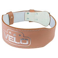 Пояс атлетический узкий кожаный Velo VLS-17026 ширина 10 см (размеры М-XXL)