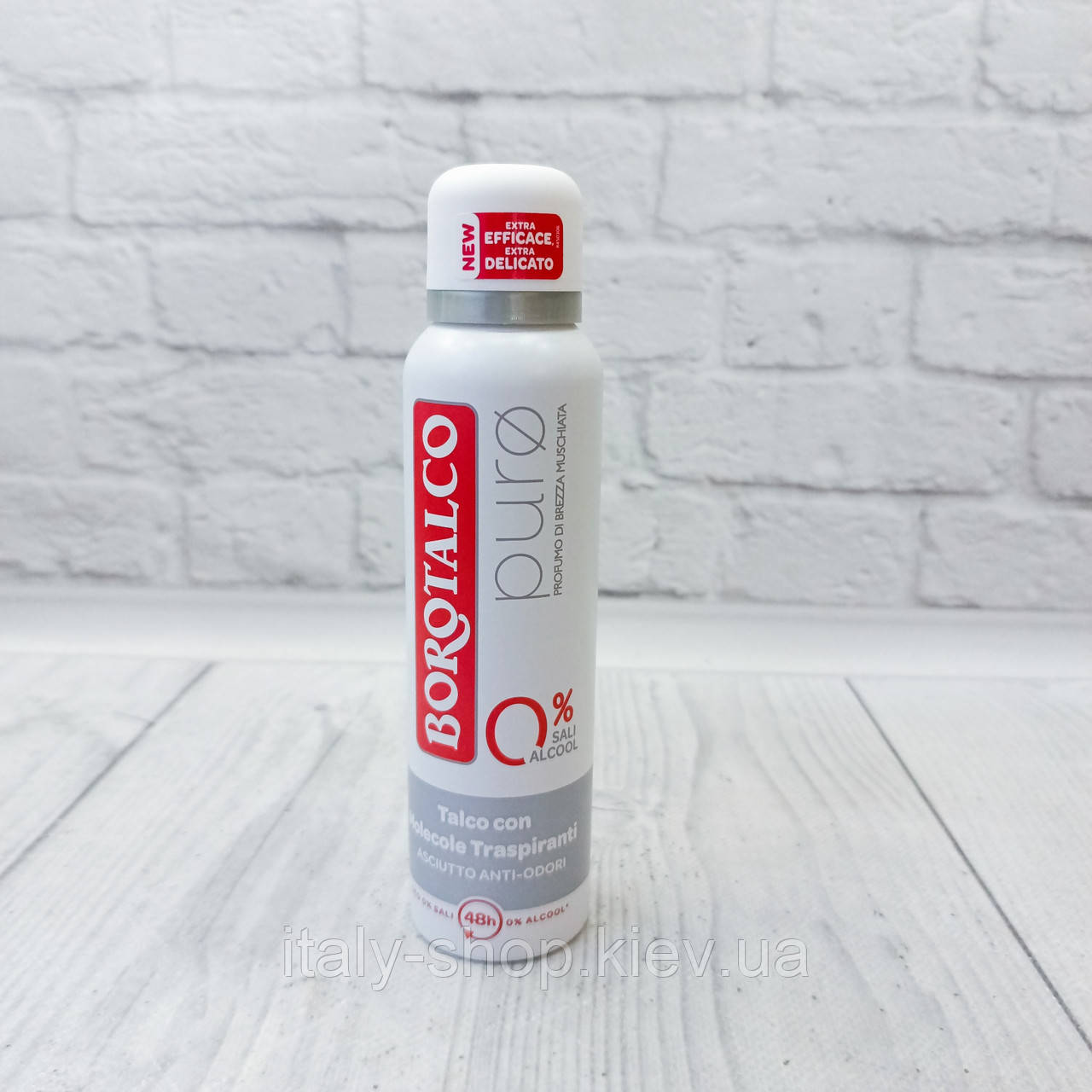 Borotalco Puro 0% sali 48h Deo spray Дезодорант-антиперспірант мускусний бриз 150мл, Італія, фото 1