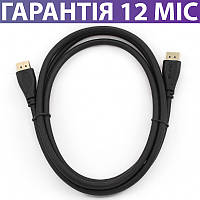 Кабель DisplayPort 1 метр (дисплей порт) Cablexpert , черный, 4K UHD (3840x2160) при 60 Гц