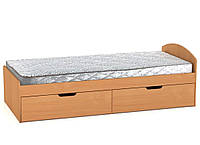 Кровать с ящиками 90+2 бук Компанит (94х204х95 см)