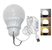 USB LED лампа с шнуром и регулировкой яркости