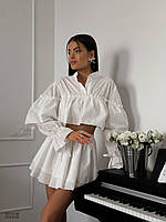 Костюм женский рубашка+юбка, прошва 42-44; 46-48 "MISHINA" Sin1512-280