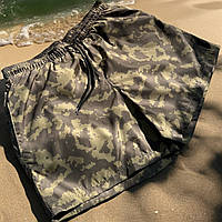 Мужские шорты для купания камуфляжные пляжные плавательные купальные летние полиэстерные