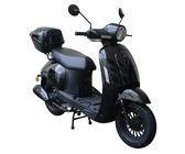 Massimo 50 ccm 25 km/h schwarz 'Black Edition' inkl. Topcase (Euro 5)