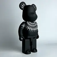 Статуетка Bearbrick 400% Чорна Пантера. 28 см